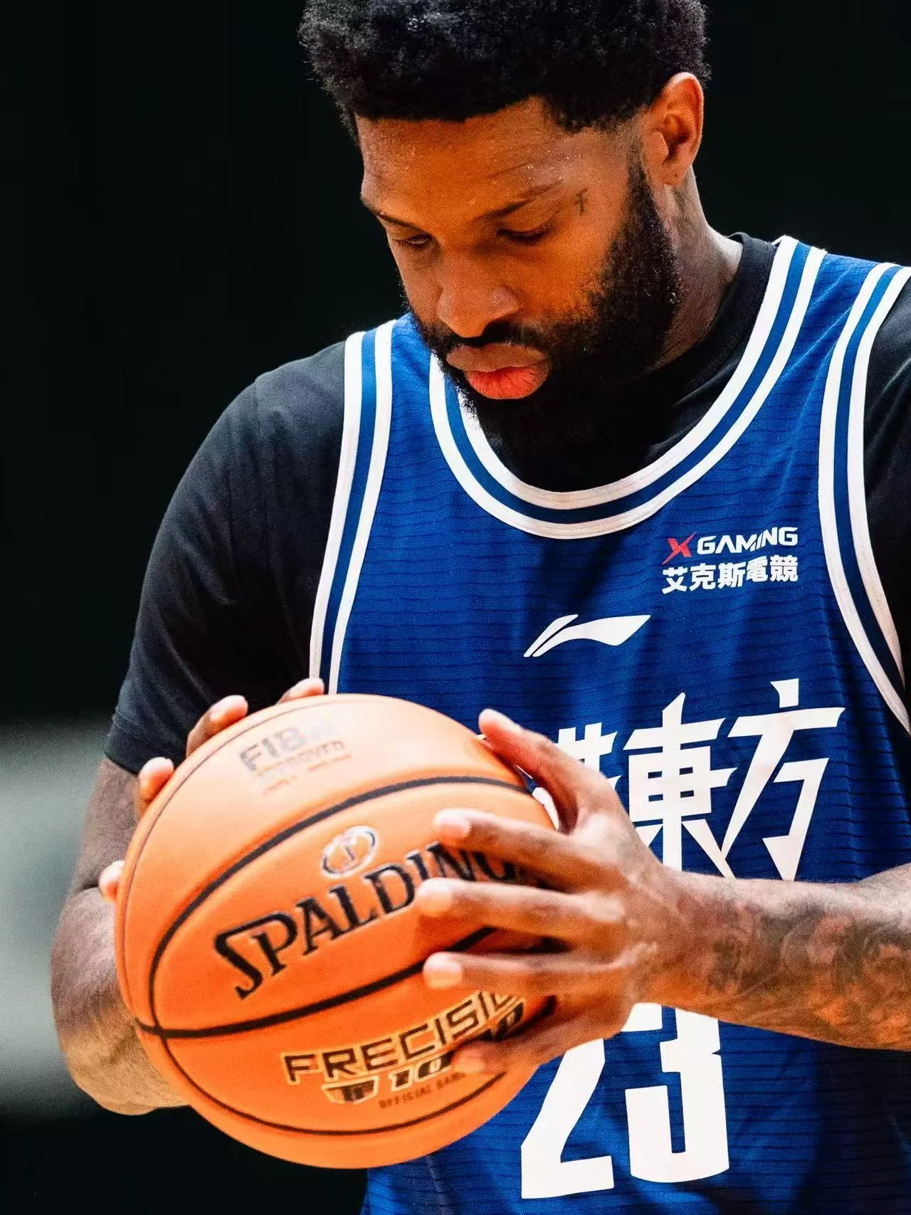 X-GAMING on the jersey